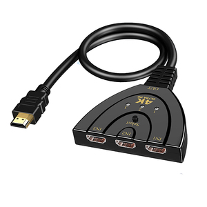 Nuevo pigtail 4K HDMI interruptor 3x1 3 de entrada 1 salida con cable HDMI UHD 4KX2K 1080P 3D conmutador PC HDTV PS4 para proyector - Product Image 3