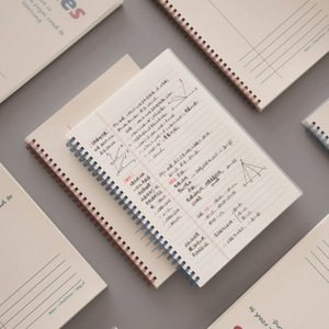 旧货双红线柱状记事本线水平线书线圈书B5笔记本B5学生 - Product Image 4