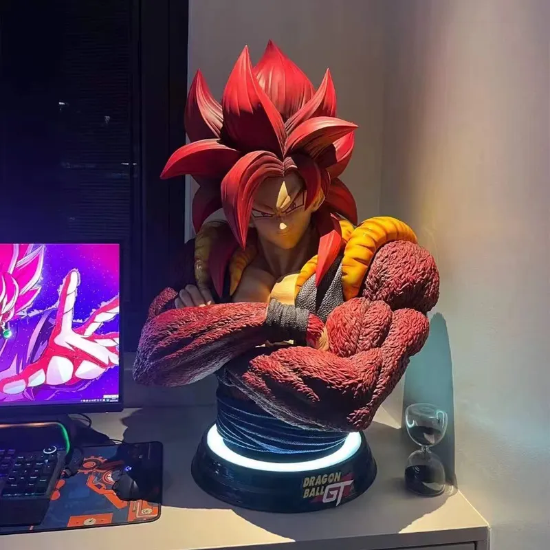 Figura giappone in resina artigianale Dragon Ball Anime personaggio Goku e Vegeta busto statua in fibra di vetro scultura a grandezza naturale