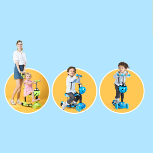 Nhà Máy Trẻ Em Đồ Chơi T Thanh Ánh Sáng Bánh Xe Patinete Xe Tay Ga 3 Bánh Xe Đa Chức Năng Tự Cân Bằng Xe Tay Ga - Product Image 1