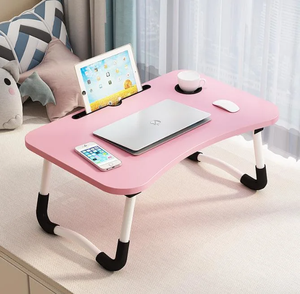 Mesa plegable para computadora portátil para cama, bandeja para servir desayuno, soporte para computadora portátil, mesa de soporte de lectura para cama - Product Image 2