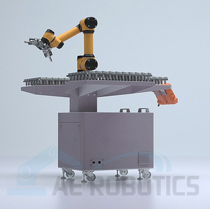 Braccio robotico intelligente con carico di 10kg per macchine utensili CNC/tornio CNC tending cobot arm up and down solution - Product Image 6