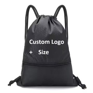 Venta al por mayor barato impermeable mochila con cordón dibujar gimnasio cadena bolsa para exteriores Casual cordón bolsas mochila personalizada - Product Image 4