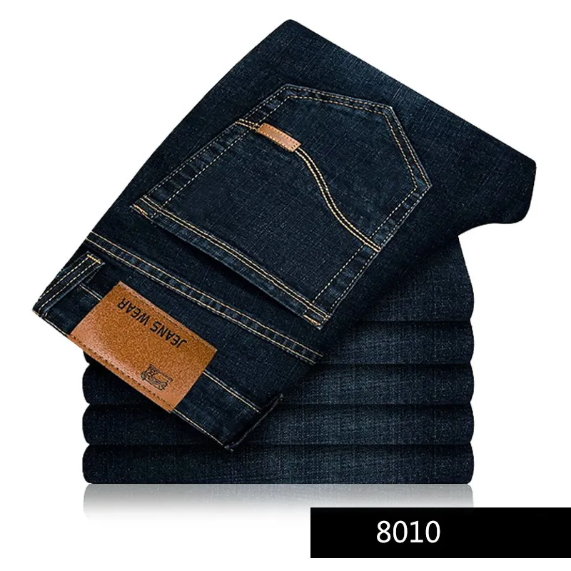 Lavaggio enzimatico personalizzato con pietre Streetwear Hip Hop Y2K maschio slim fit in Denim da uomo Jeans attillati