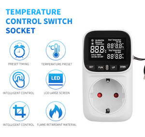 Termostato de enchufe de controlador de temperatura Digital enchufe de la UE 220V con interruptor de temporizador refrigeración de calefacción para refrigerador Acuicultura - Product Image 3