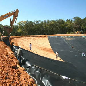 Yapay göl inşaatı için singapur açık projeler için 1.5mm su geçirmez HDPE geomembran - Product Image 4