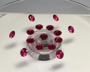Fabrika fiyat en kaliteli yuvarlak kesim sentetik kırmızı Lab oluşturulan 5 # yakut Cabochon taş taş - Product Image 5