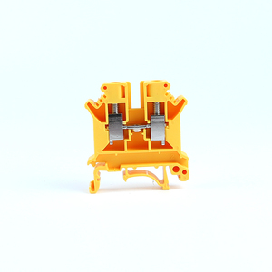 UK 6N Plastic Nylon PA66 V0 Mounted Feed Through Screw Cage Din Rail Din Mount Screw Connector <strong>Spring</strong> <strong>Terminal</strong> <strong>Block</strong> - Product Image 2