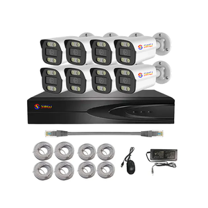 Nuovo sistema di telecamere CCTV 4MP IP POE NVR 8 canali in stile solare Kit di telecamere di sicurezza per la casa con applicazione interna e sensore CMOS - Product Image 5