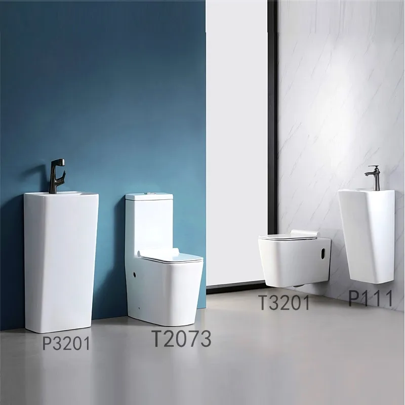 SAMIYAH OEM inodoro de cerámica sin montura para colgar en la pared precio baño WC inodoro montado en la pared accesorios de baño de fácil limpieza