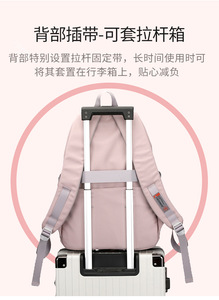 CAMYTONC Simple Large Capacity Travel Multi <strong>Function</strong> Canvas Men's Laptop Backpack High School Student Bag - Product Image 5