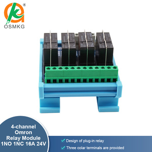 Placa de salida de relé de 4 canales Oshangming, módulo de relé de 12V/24V, placa IO 16A, relés electromagnéticos 1NO 1NC para luz de carretera - Product Image 3