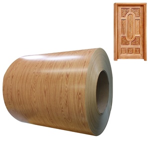 Gỗ-nhìn kết thúc cuộn dây thép PCM precoated tấm kim loại tấm gỗ VCM gỗ nhìn cho Canada siding tường bảng điều khiển cửa nhà để xe - Product Image 3