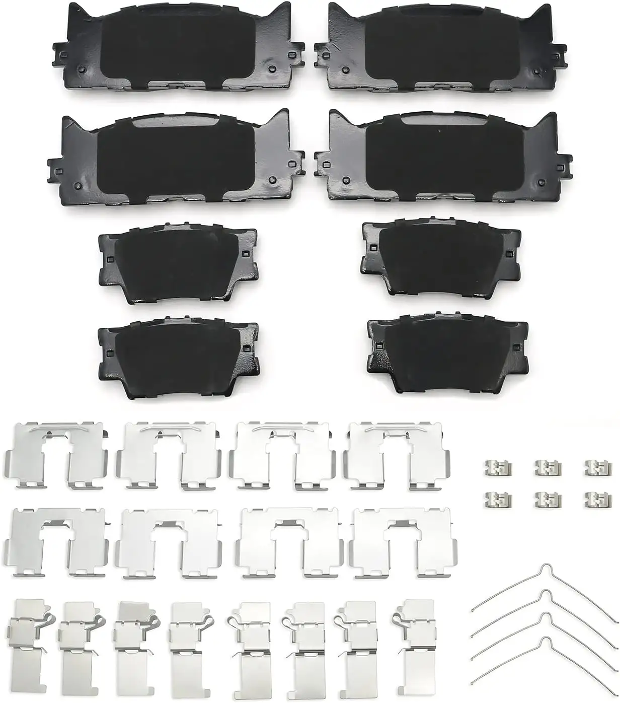 ชุดแผ่นดิสก์เบรกหน้าหลังเซรามิกสำหรับ ATD1222C รองรับ Lexus 2013-2018 ES300h 2007-2018 Lexus ES350 2008-2018 T-oyota AV