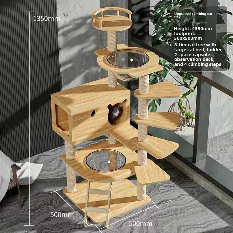 Climb up eight floors of the ladder