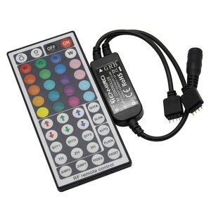 高品質44キーMINIIRリモートコントロールデュアルコネクタ出力12V-24V RGBLEDコントローラー - Product Image 3