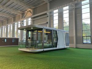 Lüks Modern otel kabin yüksek kalite özelleştirilmiş prefabrik modüler uzay kapsül ev 28 metrekare sıcak satış mobil konteyner - Product Image 2