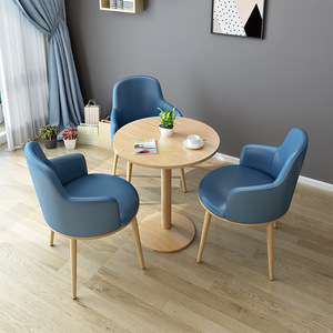 Reception <strong>Table</strong> and Chair Combination Business Negotiation Meeting <strong>Table</strong> Chair Office Leisure Dining Room <strong>Set</strong> - Product Image 5