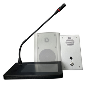 Sistema de intercomunicación particionado inalámbrico con micrófono de transmisión de red de pantalla táctil y altavoz de llamada de grupo para centros de comando - Product Image 6