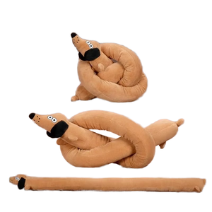 Fish Princess Umwelt freundliche lange Wurst Hund Plüsch tier Hund Sound-Making Kuscheltier Plüsch tier Haustier Kau spielzeug Set für Hunde - Product Image 2