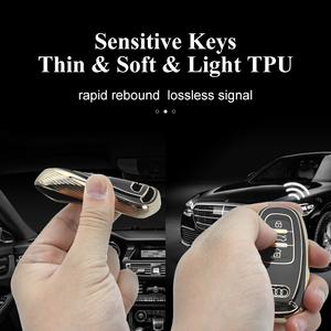 DM thời trang TPU chìa khóa xe bao gồm vỏ Phụ kiện cho <span class=keywords><strong>Audi</strong></span> chìa khóa bảo vệ tay áo vật liệu TPU cho <span class=keywords><strong>audi</strong></span> thương hiệu phụ kiện xe hơi - Product Image 3