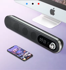 Barra de sonido súper bajo Altavoz Bluetooth para computadora con radio FM reproducción USB Aux, tarjeta TF - Product Image 3