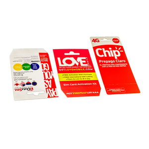 Custom Sim Card Packaging <strong>Box</strong> - Product Image 1