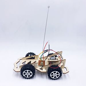 Eğitim bilimi seti DIY STEM oyuncaklar RC kontrolü elektrikli araba yarışı oyuncak bilim - Product Image 2
