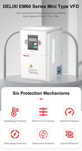Mini inversor pequeño inteligente personalizado, unidad de velocidad Variable, convertidor de frecuencia de 3kw y 400Hz, controlador Vsd de Motor trifásico - Product Image 2