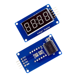 RNSbot 0.36 "4 haneli tüp LED Segment ekran modülü kırmızı TM1637 sürücü çip tüp saat segmentli Lcd ekran