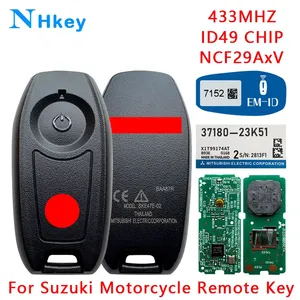 NH anahtar ID49 çip NCF29AxV 433MHz uzaktan kumandalı anahtar anahtarsız gitmek Fob Suzuki için uygun yüksek kaliteli motosiklet uzaktan anahtar - Product Image 2