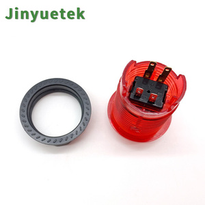 32mm neues Produkt Mehrfarbig beleuchtet 28mm Diy Arcade Teile LED-Drucktasten Schalter für Spiel maschine