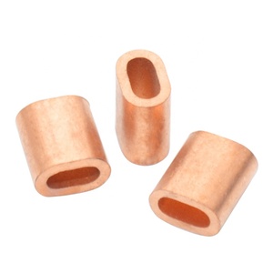 M1 - M16 Kupfer / Edelstahl Oval / Rundes Kabel Krämpfe Ärmel Clip-Fittings Schleife Ärmel <span class=keywords><strong>Ferrule</strong></span> Stop Seil - Product Image 4