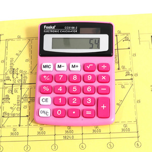 Foska Super Mini dimensione Standard funzione di base calcolatrice con 8 cifre grande Display LCD per uso di viaggi d'affari - Product Image 5