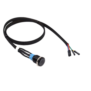 PC Host Start interruttore a pulsante SW riavvio del Computer in metallo pulsante 12MM 16MM 19MM 22MM con 60CM scheda madre cavo PC - Product Image 1
