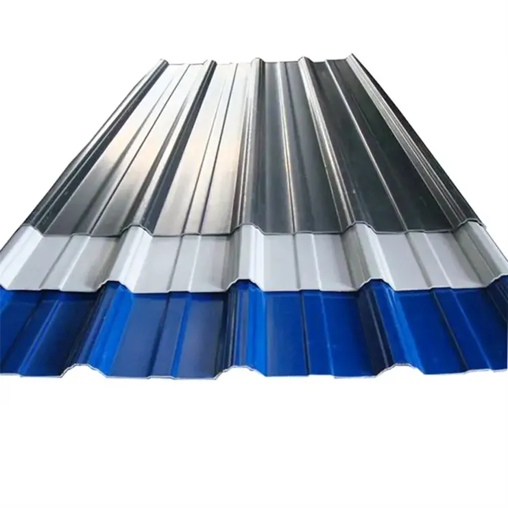 8X4高品質カラーコーティング亜鉛メッキ波形厚さ0.2mm 0. 6mmカラフルな屋根板