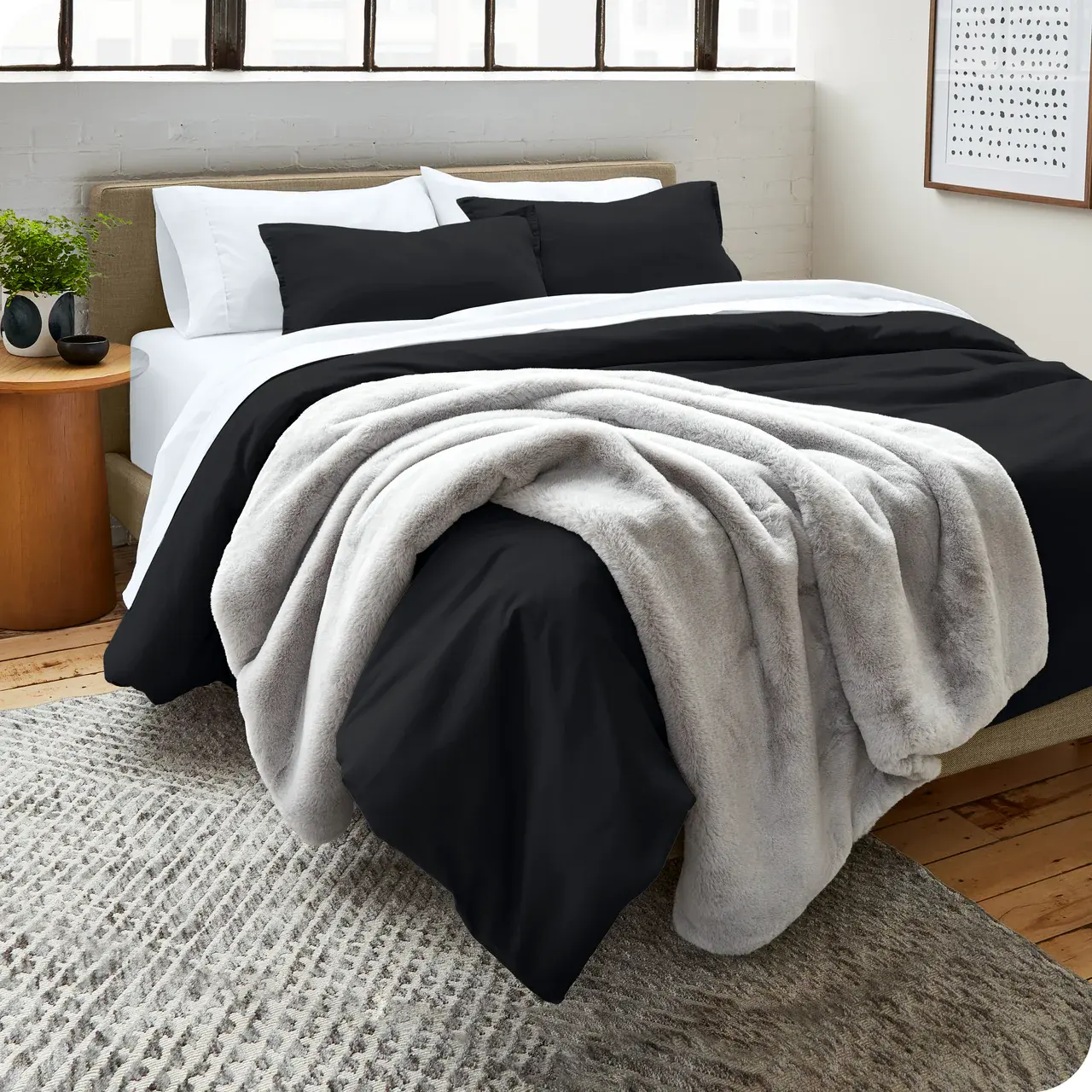 4 Piece Home tấm sợi nhỏ gối Duvet cover sets đối với Comforter bedsheet bedding Set