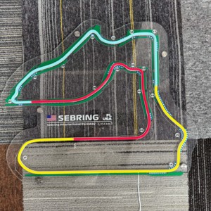 Tùy Chỉnh Neon LED Racing Cave Trang Trí Acrylic Đăng Sebring Quốc Tế Raceway Mạch Logo Cho LED Ánh Sáng - Product Image 2