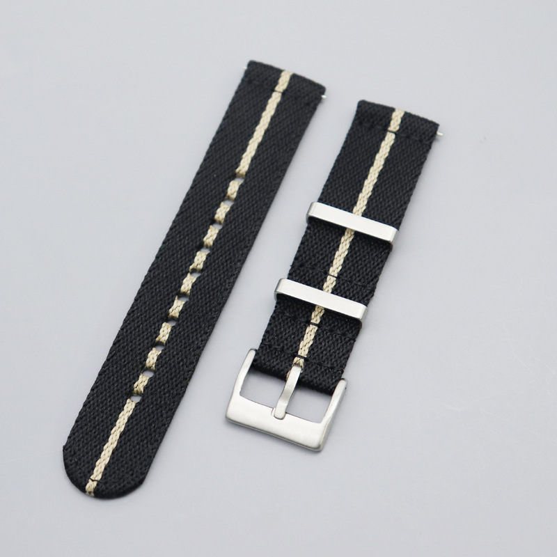boucle noire et abricot-argent