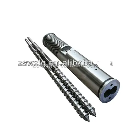 Parallel twin screw and barrel for PVC/UPVC pipe/granules