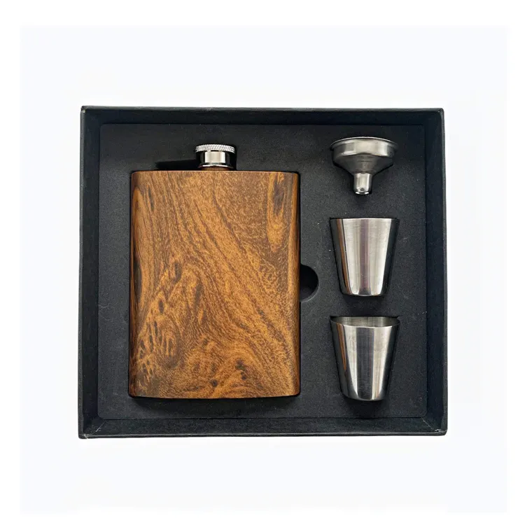 Set di fiaschetta in acciaio inossidabile fragon Frasco da 8 once personalizzato e confezione regalo per bicchierini