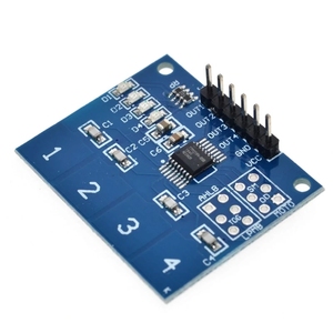 TTP224 4-Kanal-Taste für das digitale Berührungs sensor mit kapazitivem Schalter modul - Product Image 2