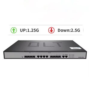 1U 19 pollici HSGQ-G04L fibra ottica FTTH 10GE GEPON OLT con 4 porte utilizzate per SFP Gpon ONU per rete POE IP TCP WIFI
