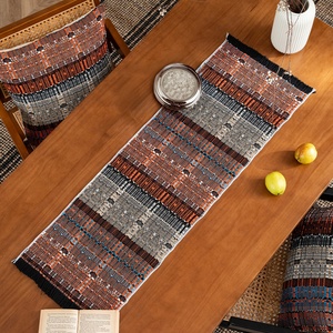 Thiết kế mới phong cách dân tộc sọc trang trí nội thất dệt bảng <span class=keywords><strong>Runner</strong></span> Đảng khách sạn nhiều kịch bản có sẵn bảng <span class=keywords><strong>Runner</strong></span> - Product Image 2
