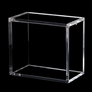 Bán buôn rõ ràng Acrylic pokemoned Booster Box trường hợp bảo vệ TCG giao dịch thẻ trò chơi Acrylic hiển thị trường hợp với nắp từ - Product Image 3