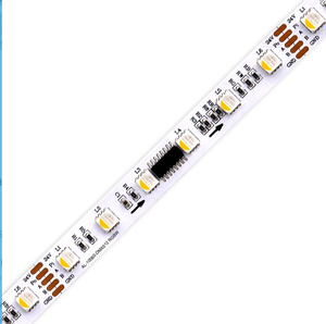 Лучшее качество 24 В DMX512 полоска программируемая 5050 RGB Пиксель Светодиодная лента для коммерческого освещения 8 бит/16 бит DMX512 Светодиодная лента - Product Image 5