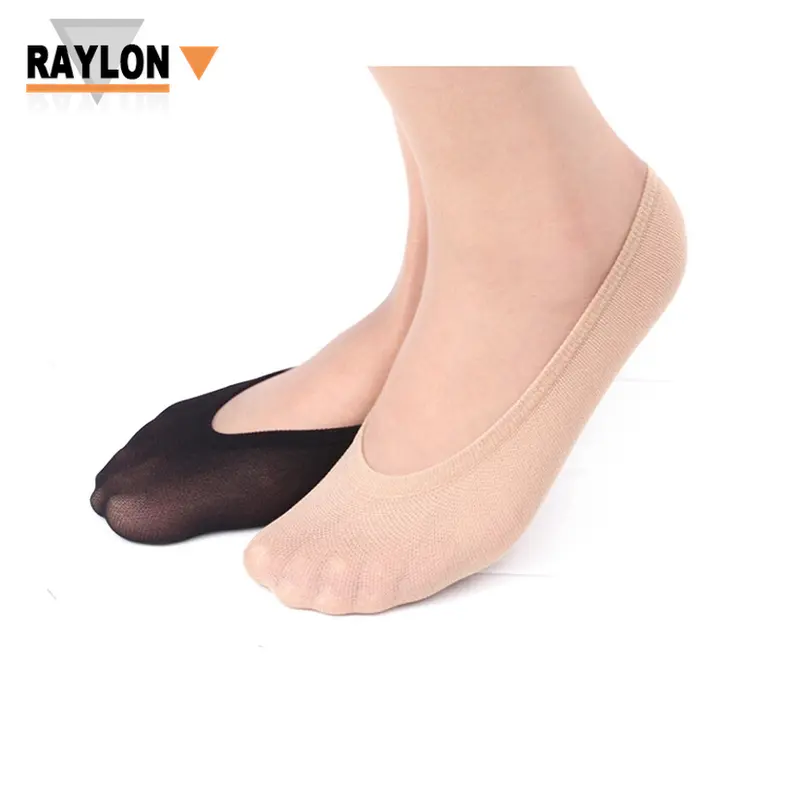 RL-B762 lady nylon invisible women skin color foot socks