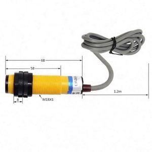 Sensor de interruptor fotoeléctrico infrarrojo DC 3 hilos NPN normalmente cerrado 36V tipo de reflexión difusa - Product Image 3