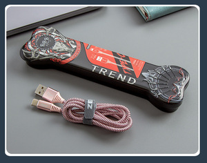 SD-143 özelleştirilmiş fantezi veri kablosu konektörü 2.4A 1M hızlı şarj USB tip C Apple 15 16 için Oneplus için Huawei için Xiaomi - Product Image 3