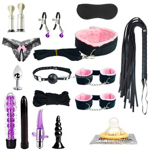 SacKnove 16Pcs Set Weiche, bequeme, alternative Fesseln Slave Bed Straps Bundle BDSM Bondage für Sexspielzeug für Erwachsene - Product Image 2